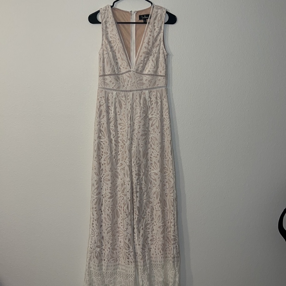 Lulu’s Amora White Lace Jumpsuit - Picture 5 of 6